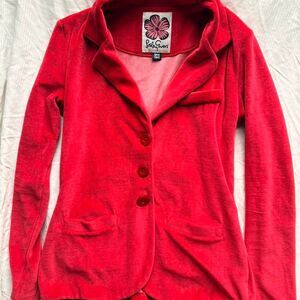Lesley Evers Women's Red and Pink Jacket